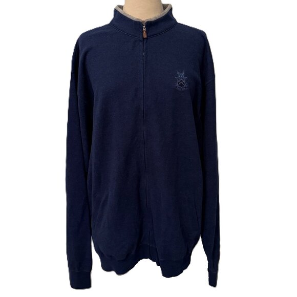 Peter Millar Jacket Mens 2XL XXL Blue Softshell Carpe Diem Full Zip Coat - Picture 1 of 9